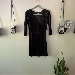 divided (h&m) crushed velvet dress